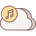 ui,interface,music and multimedia,music,cloud,weather,cloud computing,music notes,sky,music cloud
